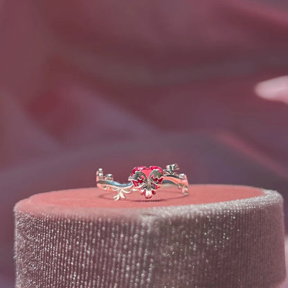 Eraklyon Winx Club Fairy Heart Ring - Gold & Silver - Womens